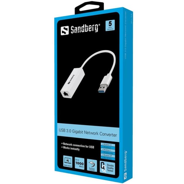 Sandberg USB3.0 Gigabit nätverksadapter