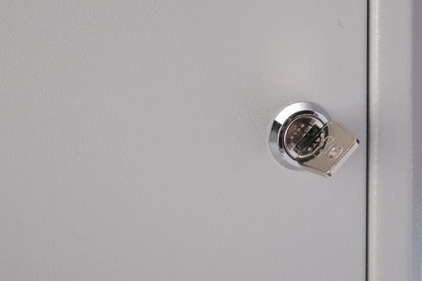 Digitus DN-CC 9002 med Glastür und Lüfter PC-skåp (BxHxD) 300 x 650 x 600 mm Grå-vit (RAL 7035)