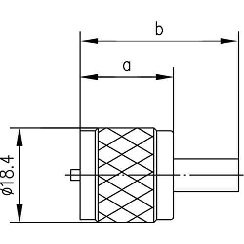 Telegärtner J01040A000 J01040A0000 UHF-stik, lige 50Ω 1 stk.