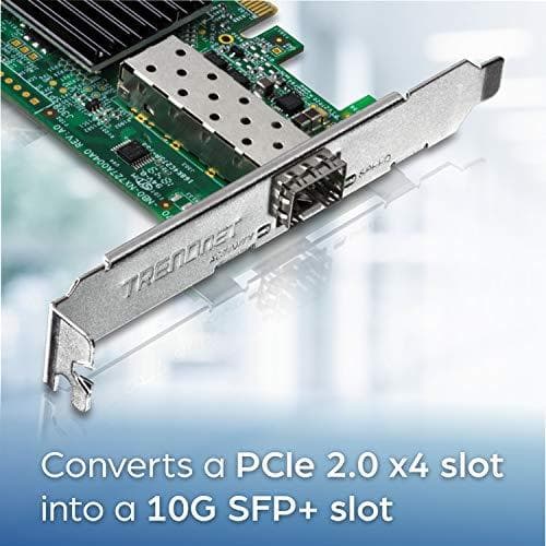 TRENDnet TEG-10GECSFP - Nätverksadapter - PCIe 2.0 x4 Low Profile - 10 Gigabit SFP+ (TEG-10GECSFP)