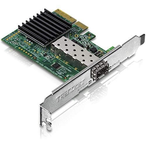 TRENDnet TEG-10GECSFP - Netværksadapter - PCIe 2.0 x4 Low Profile - 10 Gigabit SFP+ (TEG-10GECSFP) Grøn, Sølv