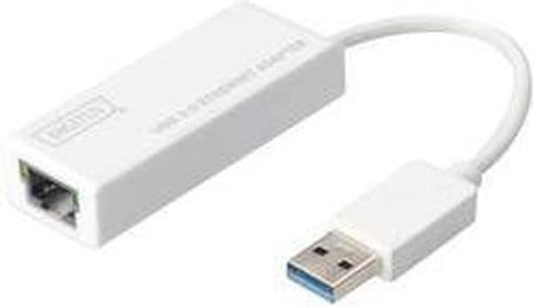 Digitus DN-3023 sovitin kaapeleille USB RJ-45 Valkoinen