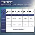Miniatyrbillede 5 af 5: TRENDnet TUC-ETG - Netværksadapter - USB Type-C - Gigabit Ethernet (TUC-ETG)