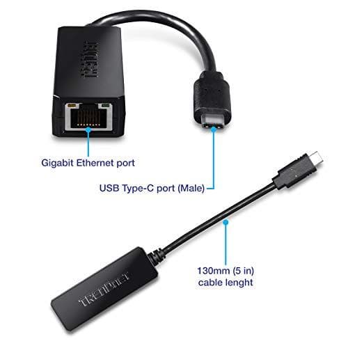 TRENDnet TUC-ETG - Netværksadapter - USB Type-C - Gigabit Ethernet (TUC-ETG)