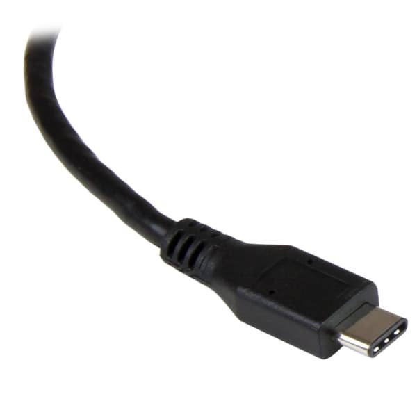 StarTech.com USB C til Gigabit netværksadapter med ekstra port - Thunderbolt 3 kompatibel - Sort