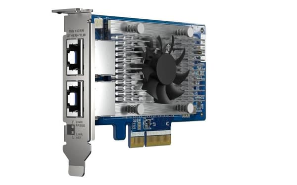 QNAP QXG-10G2T-X710 - Verkkosovitin - PCIe 3.0 x4 matalaprofiilinen - 10 Gb Ethernet x 2 - QNAP QSW-1208-8C, QSW-M2108-2C