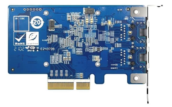 QNAP QXG-10G2T-X710 - Verkkosovitin - PCIe 3.0 x4 matalaprofiilinen - 10 Gb Ethernet x 2 - QNAP QSW-1208-8C, QSW-M2108-2C