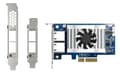 Pikkukuva 1 / 7: QNAP QXG-10G2T-X710 - Verkkosovitin - PCIe 3.0 x4 matalaprofiilinen - 10 Gb Ethernet x 2 - QNAP QSW-1208-8C, QSW-M2108-2C