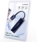 Miniatyrbild 5 av 6: Gembird USB-A till RJ45 Gigabit Ethernet LAN-adapter - USB3.0 - CAT6 / Svart - 0,10 meter