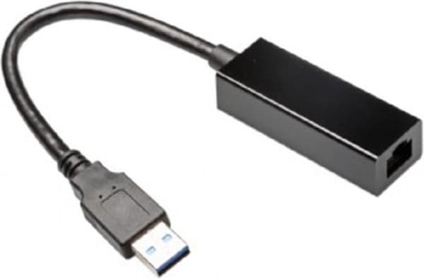 Gembird USB-A till RJ45 Gigabit Ethernet LAN-adapter - USB3.0 - CAT6 / Svart - 0,10 meter Svart