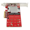Pikkukuva 4 / 6: StarTech.com x8 Dual M.2 PCIe SSD-sovitin - PCIe 3.0 - PCI Express M.2 SSD-sovitinkortti - PCIe NVMe- ja PCIe AHCI M.2 SSD -levyille - Liitäntäsovitin