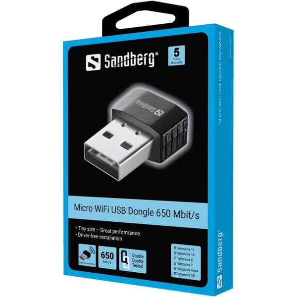 Sandberg Micro Wifi Dongel 650 Mbit/s