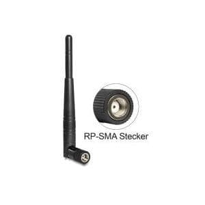DeLOCK - Antenne - 802.11 a/b/g/n - 3 dBi - rundstrålende - sort (88461)