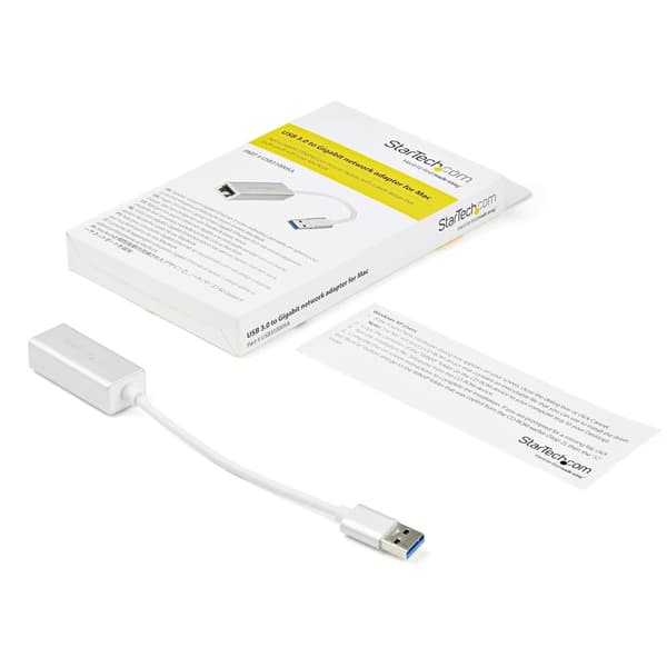 StarTech.com USB 3.0 till Gigabit nätverksadapter - Silver - Elegant aluminiumdesign för MacBook, Chromebook eller surfplatta