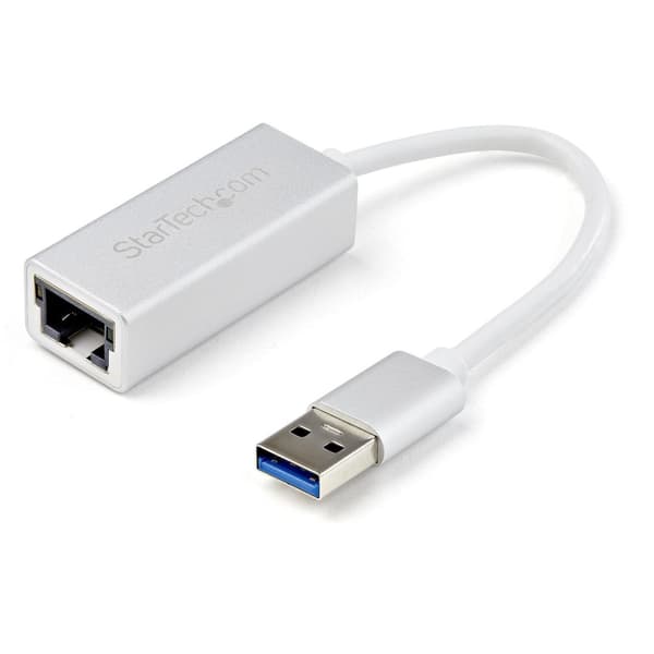 StarTech.com USB 3.0 til Gigabit netværksadapter - Sølv - Slankt aluminiumsdesign til MacBook, Chromebook eller tablet Sølv
