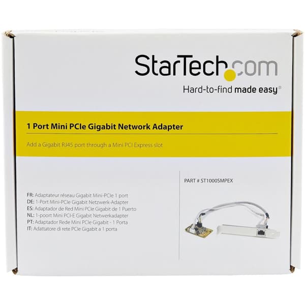 StarTech.com Mini PCI Express Gigabit Ethernet Nätverkskort - mini PCIe NIC Lan Adapter Card - Nätverksadaptrar - PCIe Mini Card - Gigabit Ethernet
