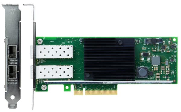 LENOVO DCG ThinkSystem Intel X710-DA2 PCIe 10 Gb 2-porttinen SFP+ Ethernet-sovitin musta, Vihreä