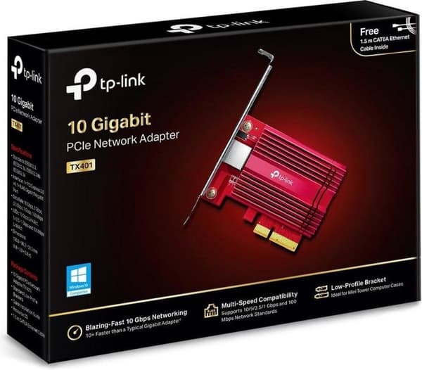 TP-Link TX401 nätverkskort Internt Ethernet 10000 Mbit/s