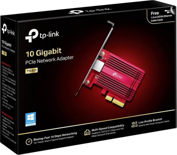 TP-Link TX401 nätverkskort Internt Ethernet 10000 Mbit/s