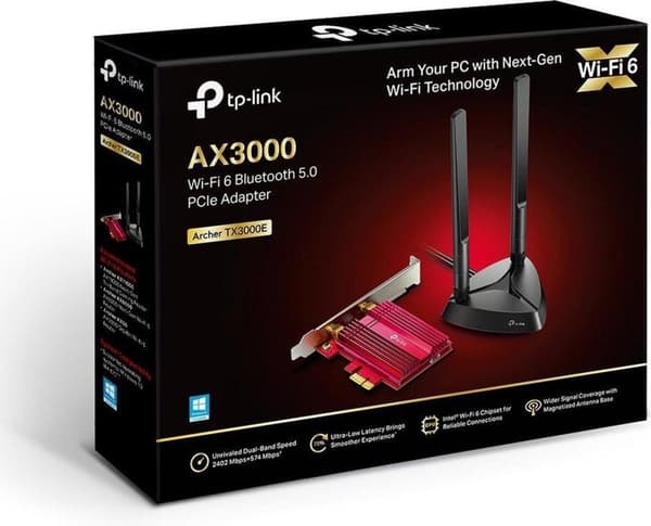 TP-Link Archer TX3000E Sisäinen WLAN / Bluetooth 2402 Mbit/s