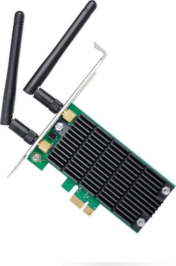 TP-Link AC1200 trådløs Dual Band PCI Express WiFi-adapter Sort, Grøn