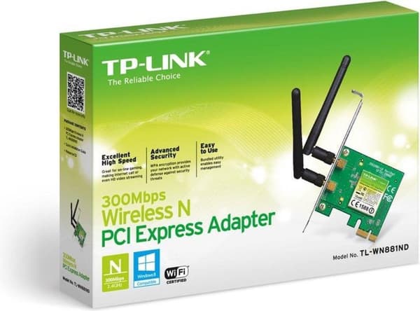 TP-Link TL-WN881ND Internt WLAN 300 Mbit/s