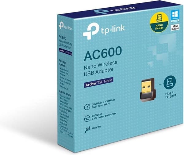 TP-Link AC600 Nano trådlös USB WiFi-adapter