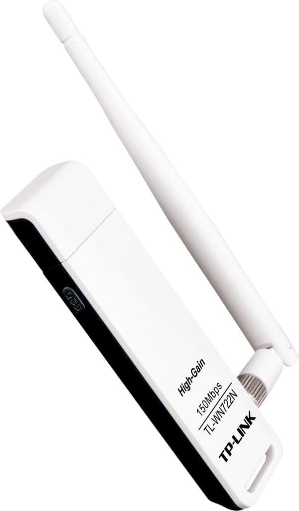 TP-Link TL-WN722N nätverkskort WLAN 150 Mbit/s Svart, Vit