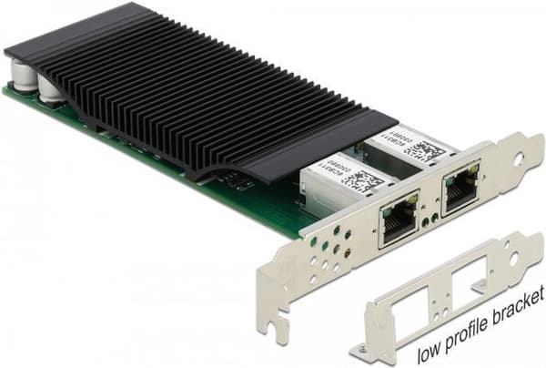Delock - Netværksadapter - PCIe 2.1 x4 - Gigabit Ethernet (PoE+) x 2 (88500)