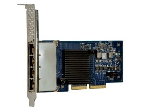 Lenovo ThinkSystem I350-T4 By Intel - Nätverksadapter - PCIe 2.0 x4 Low Profile - 1000Base-T x 4 Svart, Blå