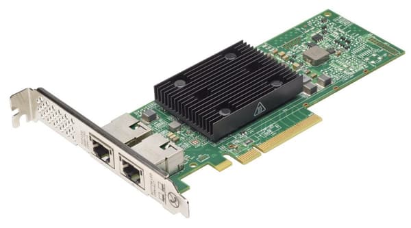 Lenovo ThinkSystem Broadcom NX-E - Verkkosovitin - PCIe 3.0 x8 Low Profile - 10GBase-T x 2 - ThinkSystem SD530, SR530, SR550, SR570, SR590, SR630, SR6 musta, Vihreä