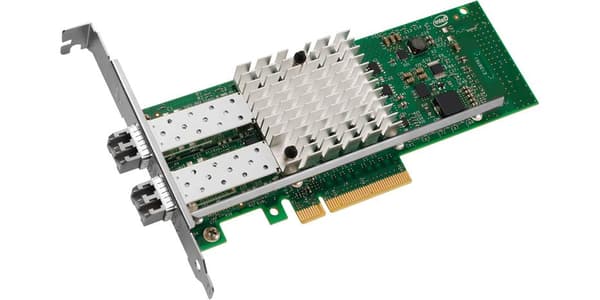 Intel Ethernet Converged Network Adapter - Netværksadapter - PCI Express 2.0 x8 Low Profile - Gigabit LAN, 10 Gigabit LAN, FCoE - 10GBase-SR - 2 porte