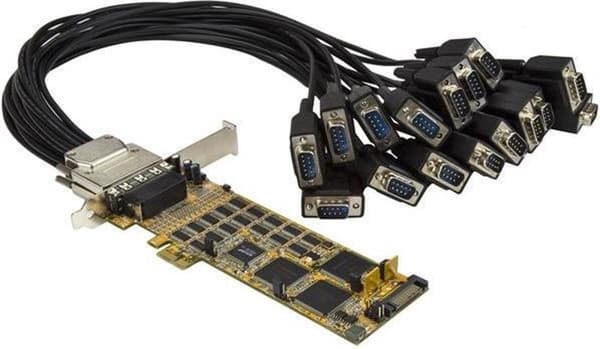 StarTech 16-Port lavprofil seriel kort - RS232 - PCI Express Gul