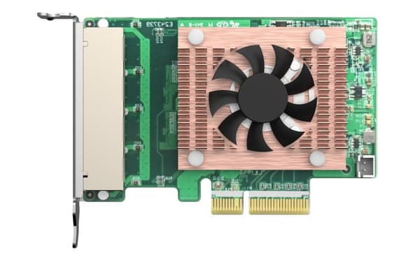 QNAP QXG-2G4T-I225 - Nätverksadapter - PCIe 2.0 x4 lågprofil - 2.5GBase-T x 4 - för QNAP TDS-16489, 16489U R2, TS-1886, 251, 2888, h12877, h1727, h177