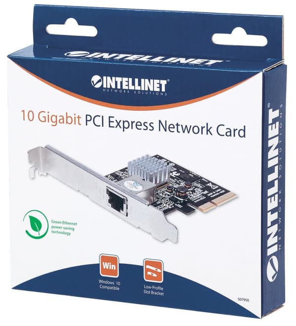 Intellinet - Nätverksadapter - PCIe 2.0 x4 Low Profile - 1/2.5/5/10GBase-T (PoE+)