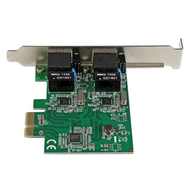 StarTech.com Dual Port Gigabit PCI Express Server Netværksadapterkort - Netværksadaptere - PCIe Low Profile - Gigabit Ethernet x 2 (ST1000SPEXD4)