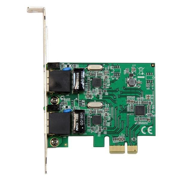 StarTech.com Dual Port Gigabit PCI Express Server Netværksadapterkort - Netværksadaptere - PCIe Low Profile - Gigabit Ethernet x 2 (ST1000SPEXD4)