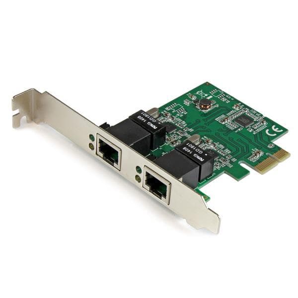 StarTech.com Dual Port Gigabit PCI Express Server Netværksadapterkort - Netværksadaptere - PCIe Low Profile - Gigabit Ethernet x 2 (ST1000SPEXD4)