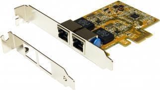 Exsys EX-6072-4K - Verkkosovitin - PCIe Low-Profile - Gigabit Ethernet x 2 (EX-6072-4K)