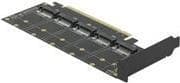DeLOCK PCI Express x16-kort til 5 x intern M.2-nøgle B / SATA - Lagercontroller - M.2 - M.2-kort Low-Profile - 6 Gbit/s - PCIe 3.0 x16 (90435)