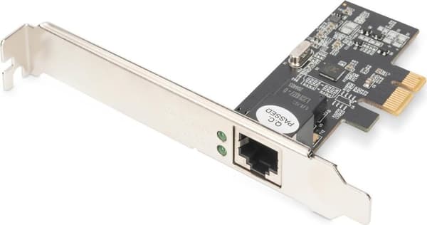 DIGITUS DN-10135 - Netværksadapter - PCIe 2.1 Low Profile - 10M/100M/1G/2.5 Gigabit Ethernet x 1 Sort