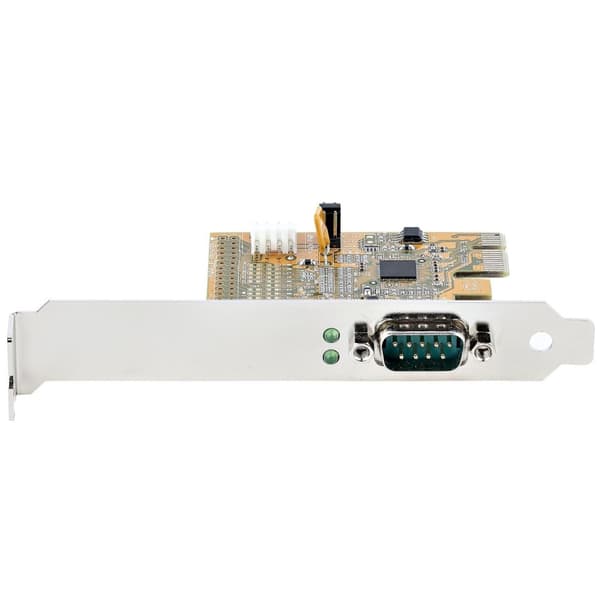 StarTech.com 1-ports PCI Express seriel interfacekort - PCIe til RS232 (DB9) kort - PC seriel adapterkort / udvidelseskort - Fuld- og lavprofilramme -
