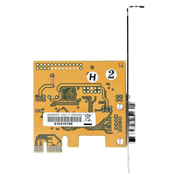 StarTech.com 1-ports PCI Express seriel interfacekort - PCIe til RS232 (DB9) kort - PC seriel adapterkort / udvidelseskort - Fuld- og lavprofilramme -