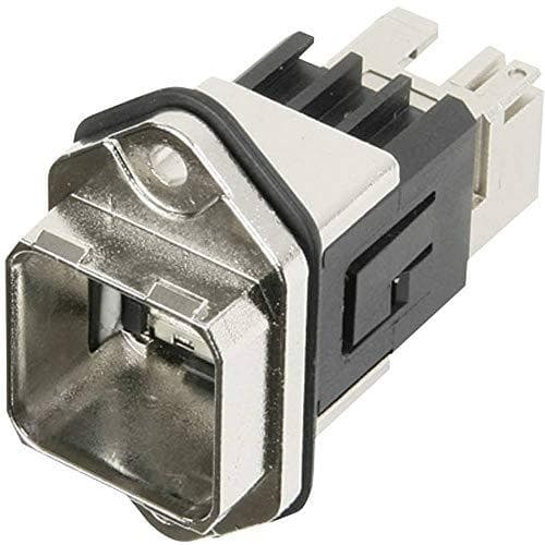 Telegärtner Telegaertner RJ45 flangesæt variant 14 J80020A0010 kobling, indbyggede stænger: 8P8C metal