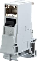 Miniatyrbillede 1 af 3: BTR netværksboks til DIN-skinnemontering CAT 6 indføringsretning 90° RAL 7035