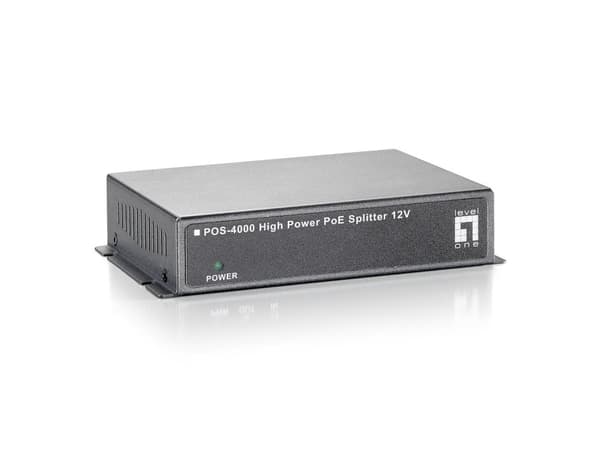 LevelOne POS-4000 - PoE-jakaja - 15,4 wattia - 1 lähtöpistoke (0552016)