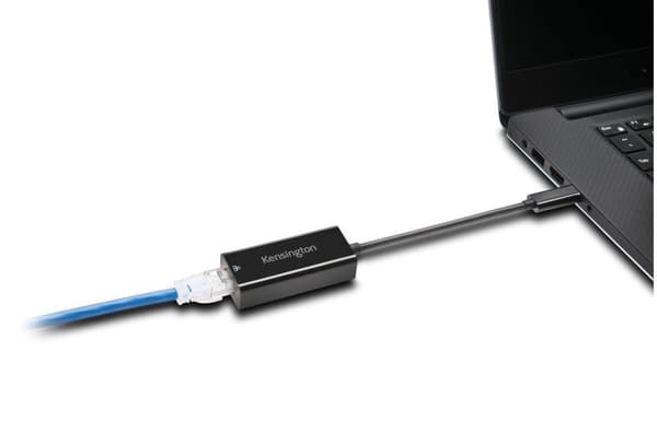 Kensington CA1100E - Netværksadapter - USB 3.1 / Thunderbolt 3 - Gigabit Ethernet x 1