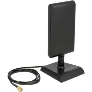 DeLOCK WLAN-antenne RP-SMA - Antenne - Wi-Fi, Bluetooth - 6 dBi (for 2,4 GHz - 2,5 GHz), 9 dBi (for 5,15 - 5,875 GHz) - retningsbestemt - sort (89590)