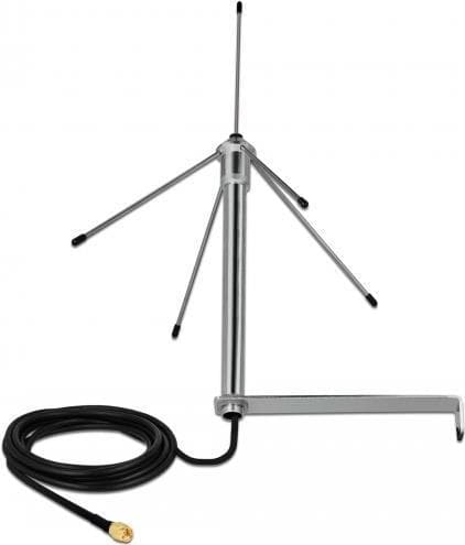 DeLOCK - antenne - 3 dBi - ikke-retningsbestemt - udvendig, vægmontering mulig, indvendig (12565)