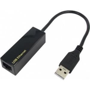 deXlan - Nätverksadapter - USB2.0 - 10/100 Ethernet (310622) Svart